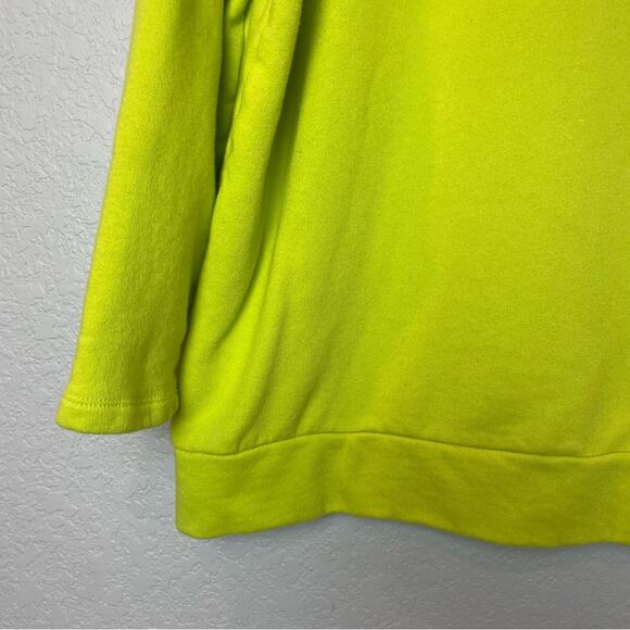 FOREVER 21 Neon Yellow/Green Crewneck Sweatshirt Size S - Picture 7 of 7